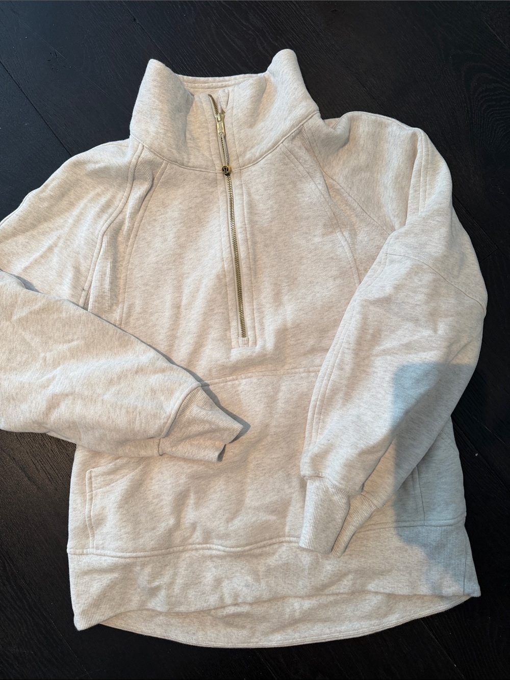 lululemon athletica Light Heather Gray Half-Zip Pullover